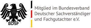 BDSF – Mitglied im Bundesverband Deutscher Sachverständiger und Fachgutachter e. V.